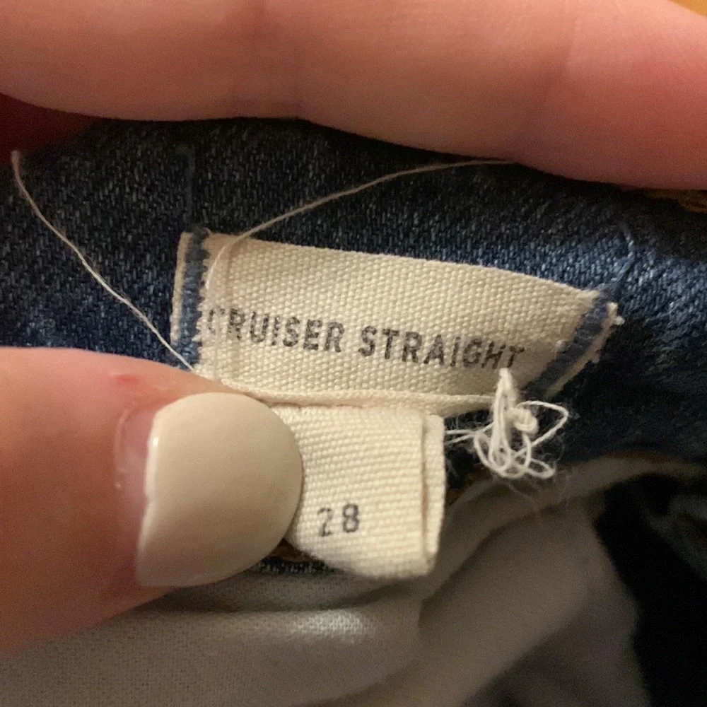 Madewell Cruiser Straight Crop Jeans: Pieced Edition Size 28 - Picture 4 of 11
